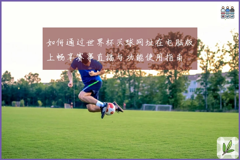 如何通过世界杯买球网址在电脑版上畅享赛事直播与功能使用指南