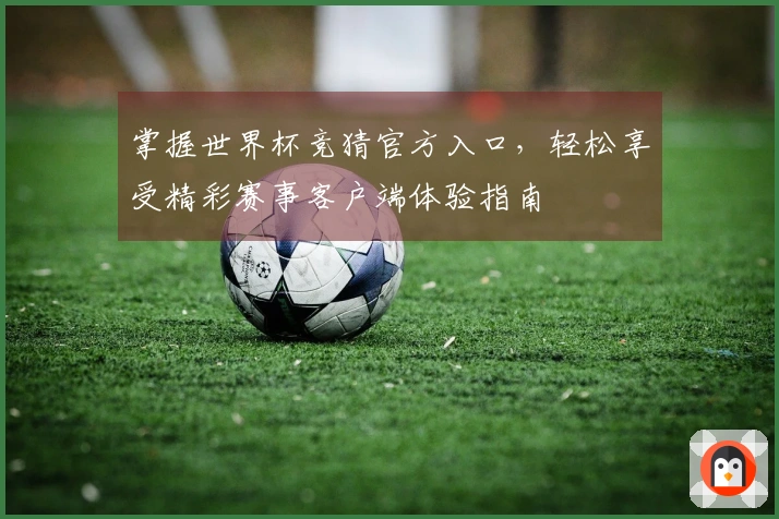 掌握世界杯竞猜官方入口，轻松享受精彩赛事客户端体验指南